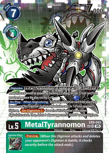 MetalTyrannomon (SP) - EX9-043 - SR