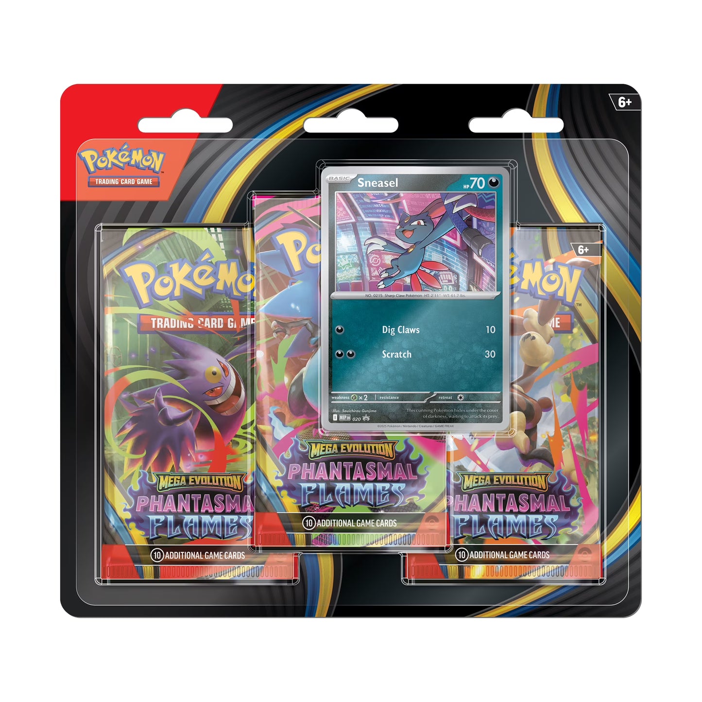Pokemon Phantasmal Flames 3 Booster Blister