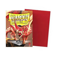 Dragon Shield Sleeves: Standard- Matte Ruby