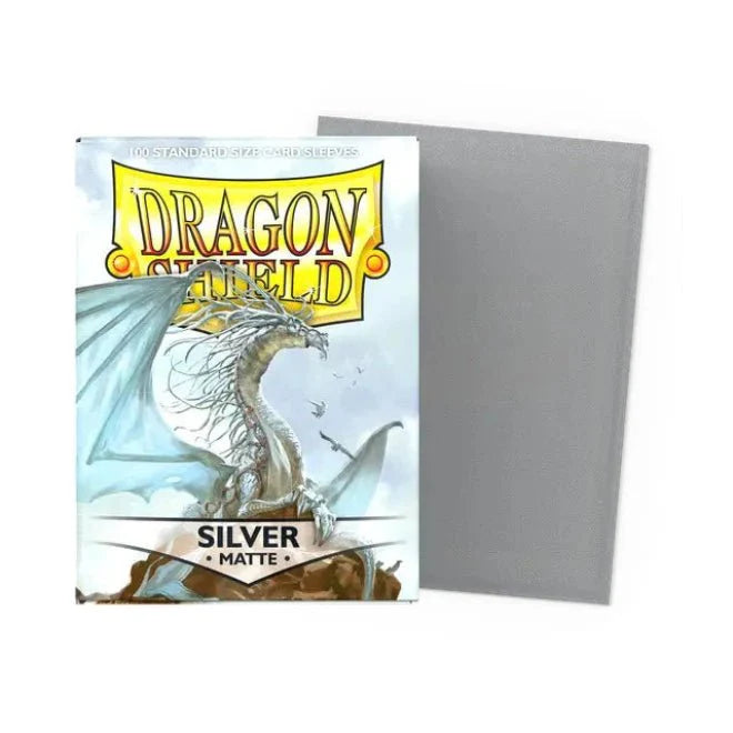 Dragon Shield Sleeves: Standard- Matte Silver