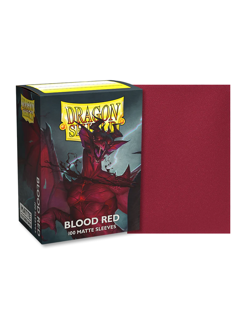 Dragon Shield Sleeves: Standard- Matte Blood Red -Simurag-