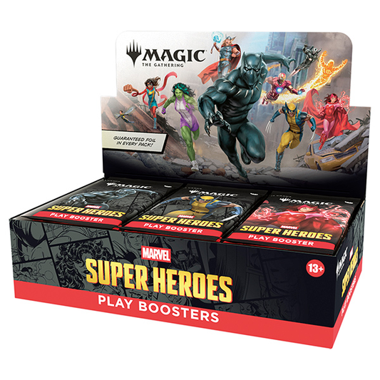 (PREVENTA) MTG: Universes Beyond- Marvel Super Heroes Play Booster Display (30 Packs)