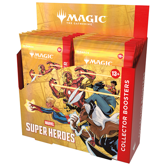 (PREVENTA) MTG: Universes Beyond- Marvel Super Heroes Collector's Booster Display (12 Packs)