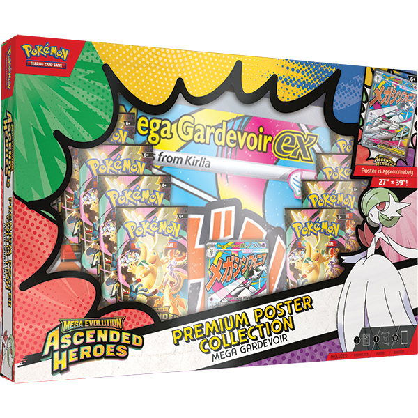 Pokemon TCG: Mega Evolution Ascended Heroes- Premium Poster Collection (Mega Gardevoir/Mega Lucario)