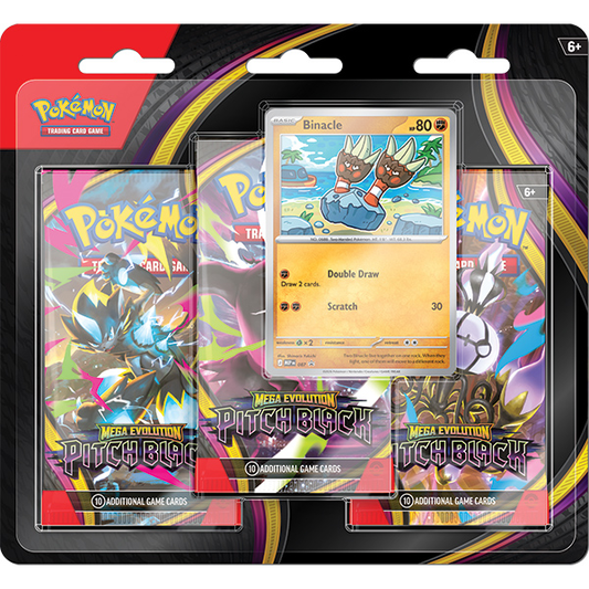 (Preventa)-Pokemon TCG: Mega Evolution Pitch Black- 3-Booster Blister
