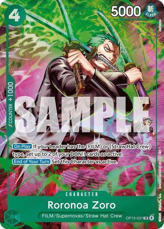 Roronoa Zoro (OP13-037) - Adventure on Kami's Island (OP15-EB04)