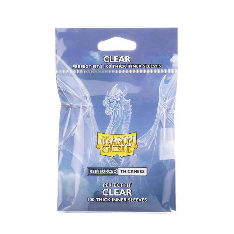 Dragon Shield Perfect Fit Inner Sleeves Thick Inner - Clear (100 Sleeves)