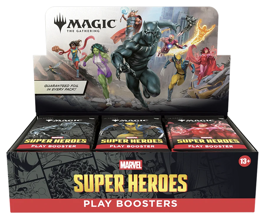MTG: Universes Beyond- Marvel Super Heroes Play Booster Display