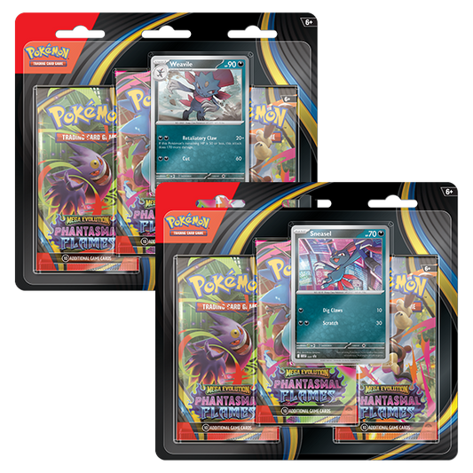 Mega Evolution 02 Phantasmal Flames- 3-Booster Blister (par) (PREVENTA)